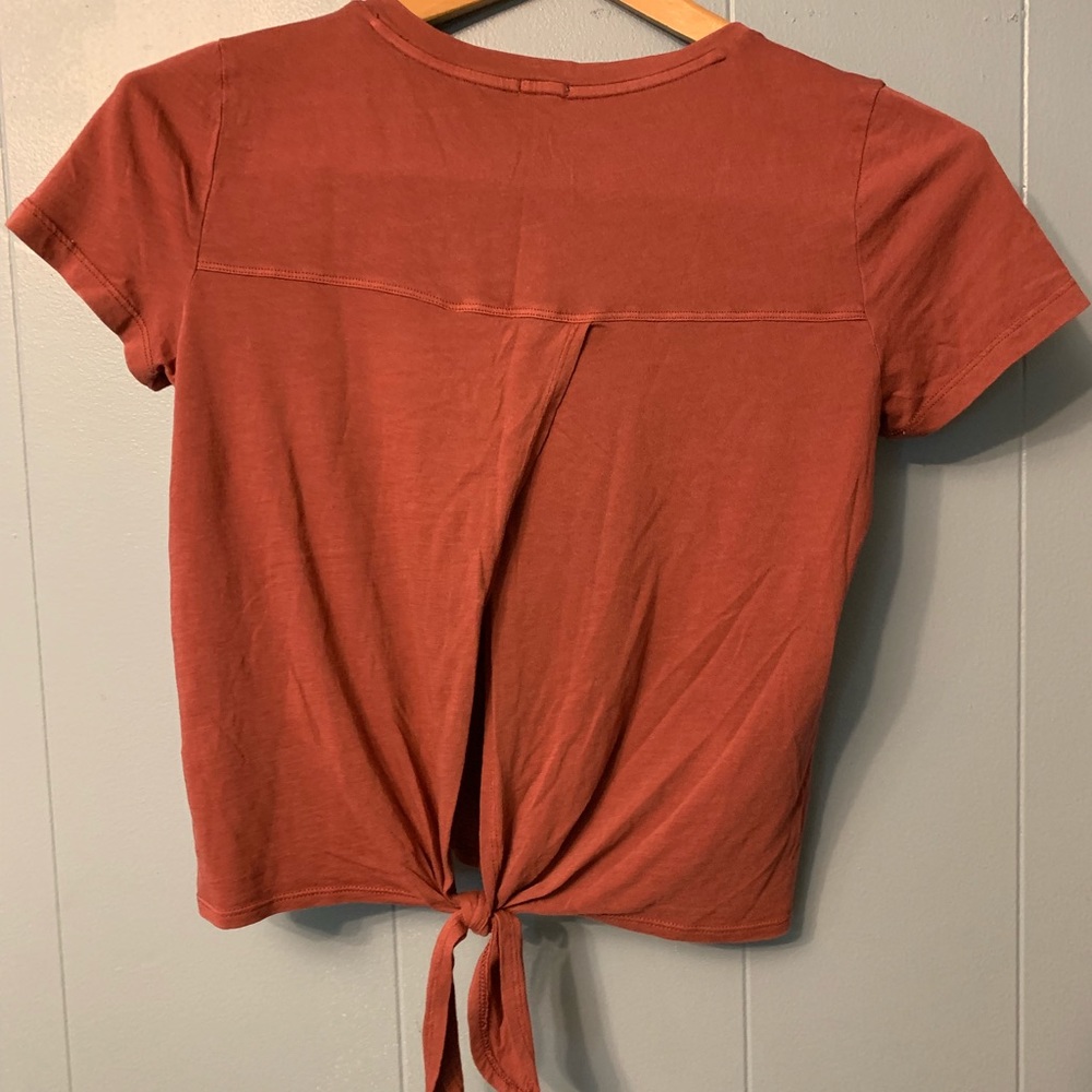Red crop top